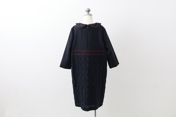 画像13: ○ 子供服 tambourine 丸襟ワンピース (ACS3391P:NV×NV) (13)