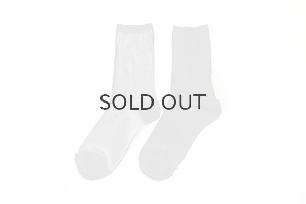 画像2: 1COLOR SEE-THROUGH SOCKS (BK) (2)