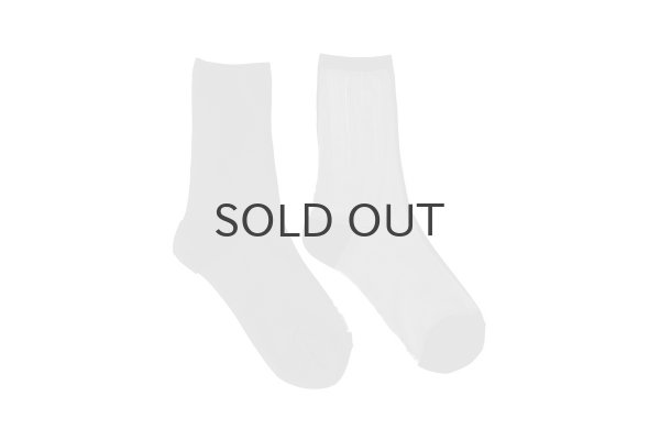 画像1: 1COLOR SEE-THROUGH SOCKS (BK) (1)
