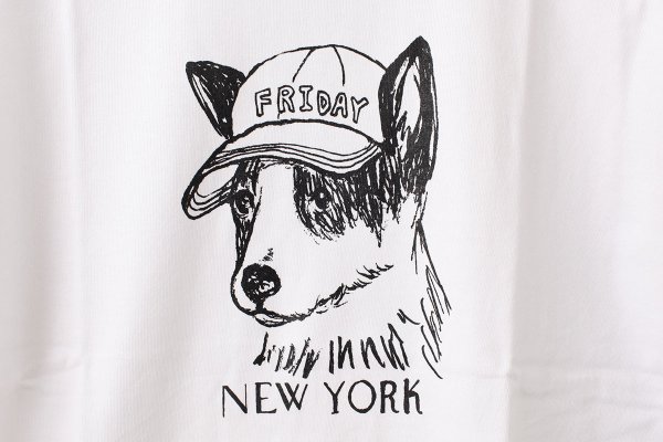 画像5: Souvenir T-Shirts "New York" Friday Canaan Dog (WH) (5)
