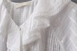 画像6: sheer check raffle collar blouse (OWH) (6)
