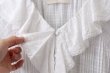 画像5: sheer check raffle collar blouse (OWH) (5)