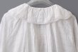 画像10: sheer check raffle collar blouse (OWH) (10)