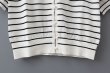 画像6: cotton nylon lace color knit cardigan (WH×BK) (6)