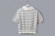 画像2: cotton nylon lace color knit cardigan (WH×BK) (2)