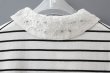 画像9: cotton nylon lace color knit cardigan (WH×BK) (9)