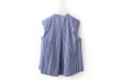 画像2: SALE‼︎ modern tuck frill flare blouse (NV×WH) (2)