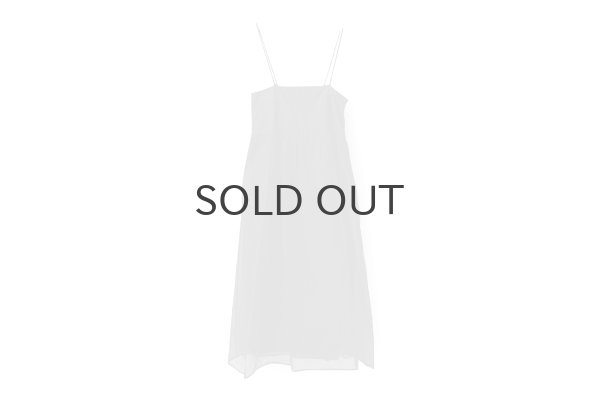 画像1: sheer starched cotton 2way cami skirt (BK) (1)