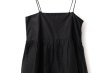 画像3: sheer starched cotton 2way cami skirt (BK) (3)