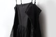 画像5: sheer starched cotton 2way cami skirt (BK) (5)