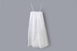 画像1: sheer starched cotton 2way cami skirt (OF) (1)