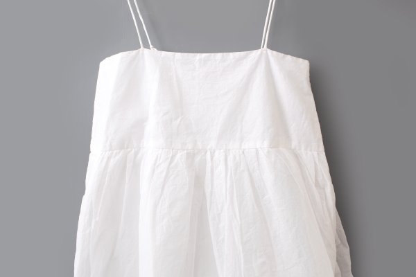 画像3: sheer starched cotton 2way cami skirt (OF) (3)