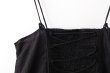 画像6: sheer starched cotton 2way cami skirt (BK) (6)