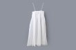 画像2: sheer starched cotton 2way cami skirt (OF) (2)