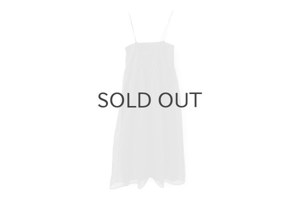 画像2: sheer starched cotton 2way cami skirt (BK) (2)