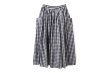 画像2: 3 ET DEMI original gingham check skirt (BK) (2)