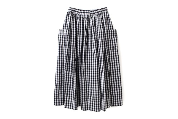 画像2: 3 ET DEMI original gingham check skirt (BK) (2)