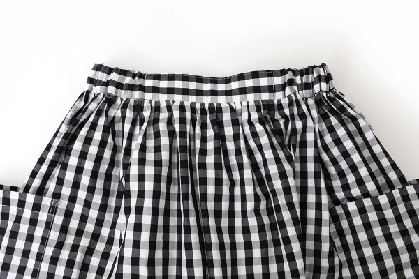 画像3: 3 ET DEMI original gingham check skirt (BK) (3)