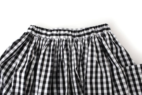 画像4: 3 ET DEMI original gingham check skirt (BK) (4)