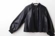 画像3: soft eco-leather blouson (BK) (3)
