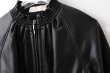 画像6: soft eco-leather blouson (BK) (6)
