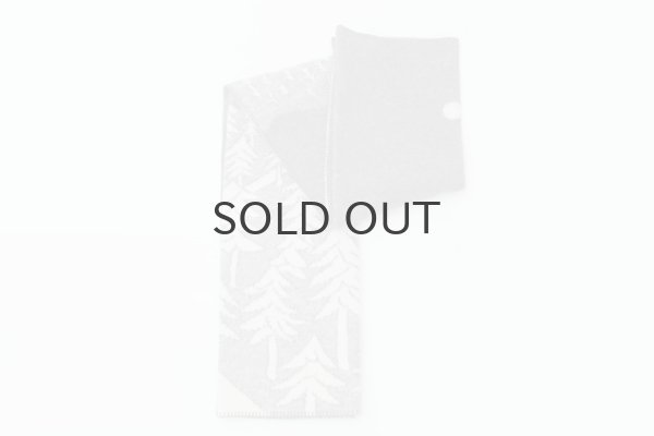 画像4: ×mina perhonen HOUSE IN THE FORESTウールシングル ブランケット (WH×GY) (4)