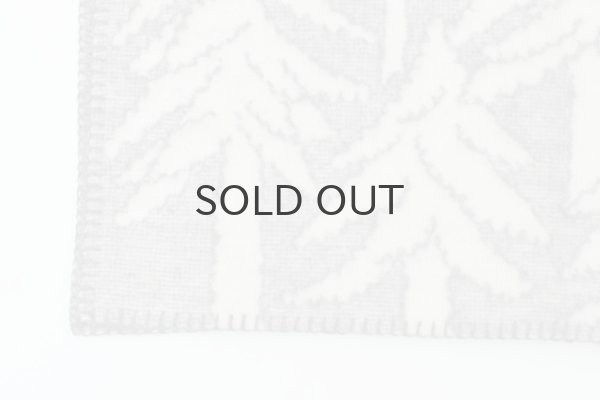 画像5: ×mina perhonen HOUSE IN THE FORESTウールシングル ブランケット (WH×GY) (5)