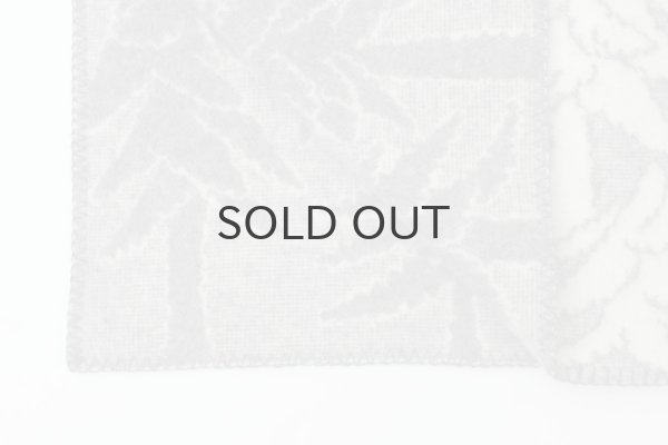 画像6: ×mina perhonen HOUSE IN THE FORESTウールシングル ブランケット (WH×GY) (6)