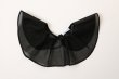 画像2: Big Ruffle Collar Organza (BK) (2)