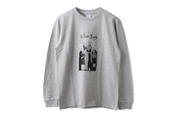 画像1: Cinephile Long T-Shirts "The Animals Family" (GY) (1)