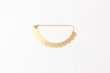 画像3: SEMICIRCULAR - ETCHED METAL BROOCH (3)