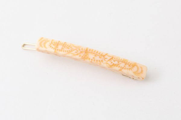 画像3: PERSIAN RUG GEOMETRIC PATTERN HAIRPIN (3)