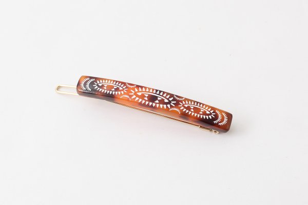 画像8: PERSIAN RUG GEOMETRIC PATTERN HAIRPIN (8)