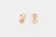 画像1: FLOWER - ETCHED METAL EARRINGS 2-PIECE (1)