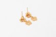 画像2: FLOWER - ETCHED METAL EARRINGS 2-PIECE (2)