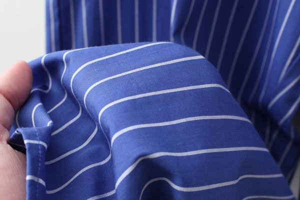 画像6: COTTON STRIPE REGULAR PANTS (BL) (6)