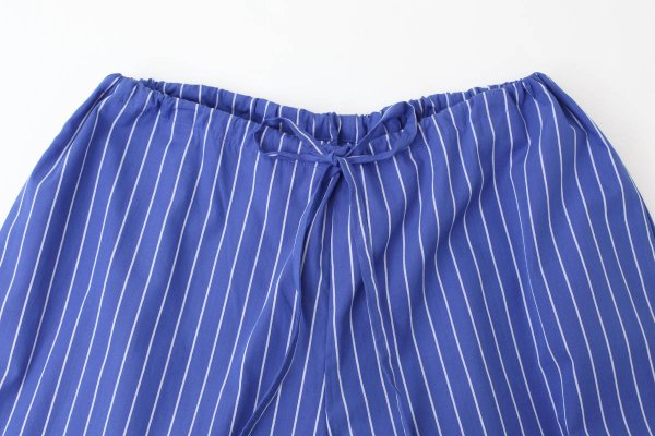 画像4: COTTON STRIPE REGULAR PANTS (BL) (4)