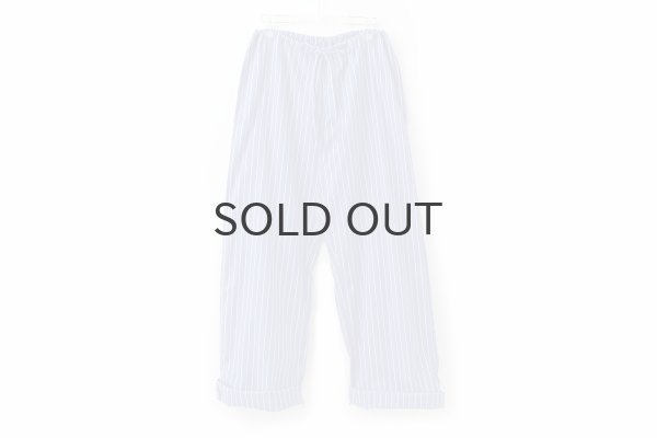 画像3: COTTON STRIPE REGULAR PANTS (BL) (3)