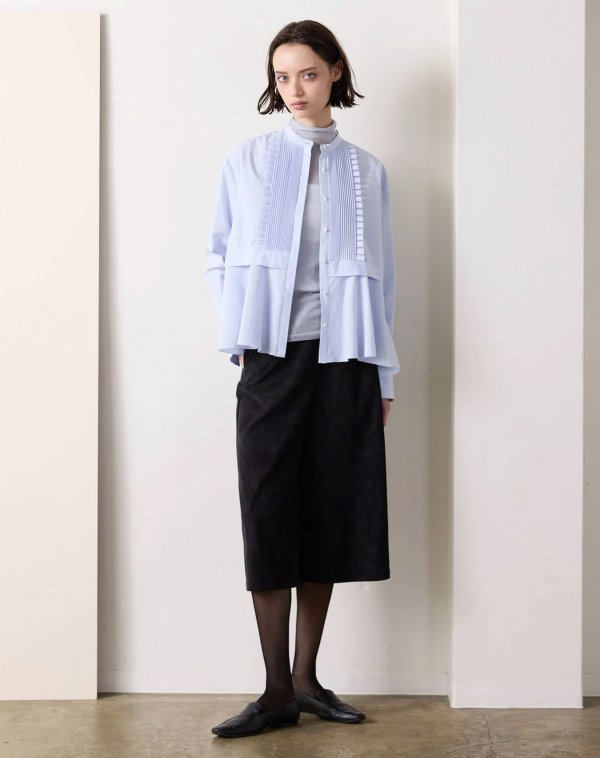 画像16: tuck frill flare shirt (IV) (16)