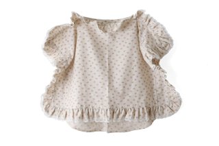 bulle de savon ビュルデサボン tulle lace sailor ブラウス