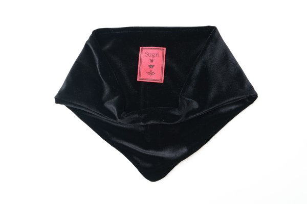 画像3: ストレッチベロアバブーシュカ (BK) (3)