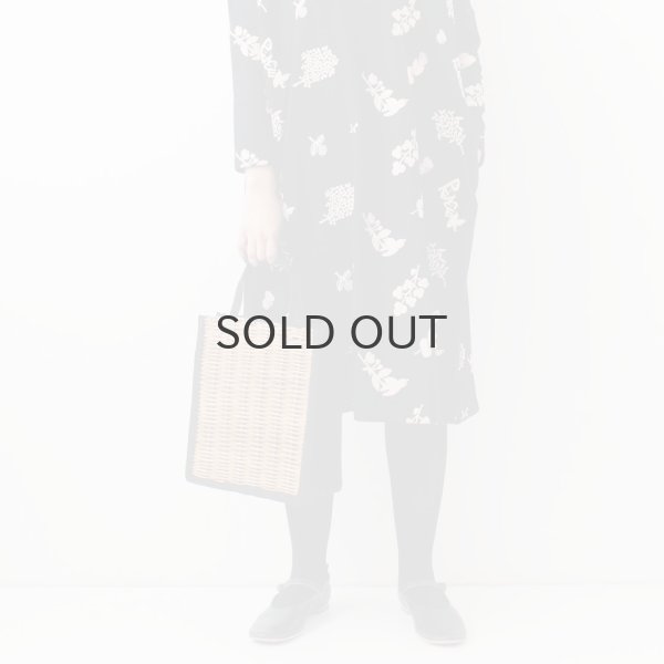 画像7: キャンバス・カゴ袋ハンド (GY) (7)