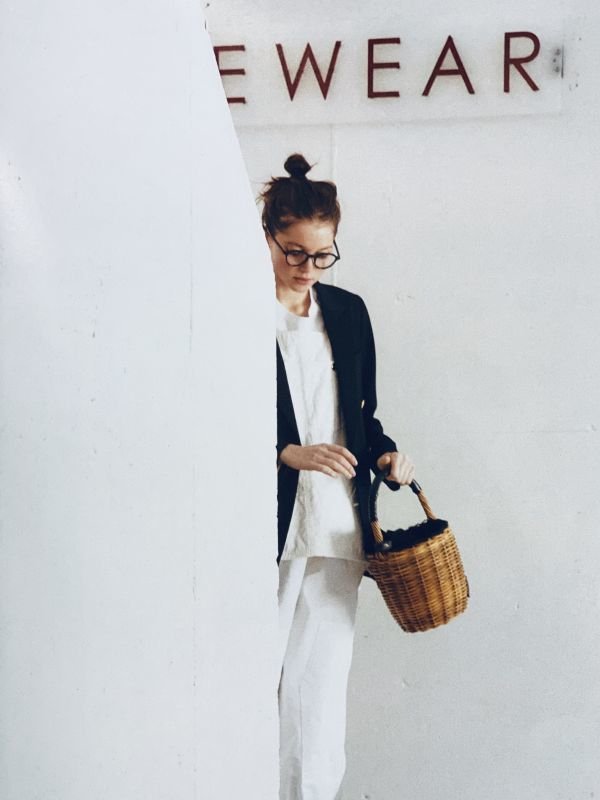 画像17: バケツ M バスケット リネンかぶせ (BK) (17)