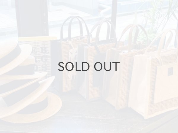 画像8: キャンバス・カゴ袋ハンド (GY) (8)