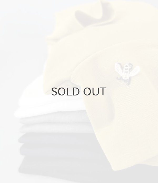 画像9: Cotton Frice Turtleneck T-shirts with Bee KNT28H (GY) (9)