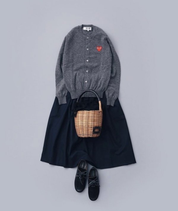 画像16: バケツ M バスケット リネンかぶせ (BK) (16)