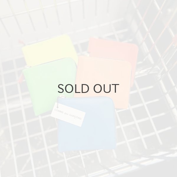 画像5: CDG WALLET SUPER FLUO ジップウォレット  (GR×BL) (5)