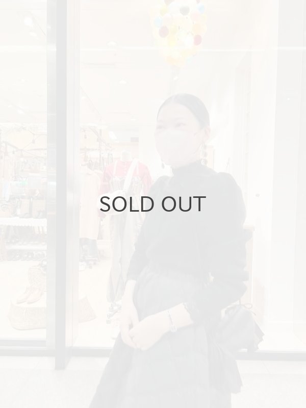 画像23: ML LUPETTO PLISSE' C/COLLO E POLSI PIZZO 304 (NERO) (23)