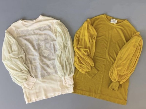 画像24: Wool Jersey T-Shirts With Mesh Sleeves KNT216D (24)