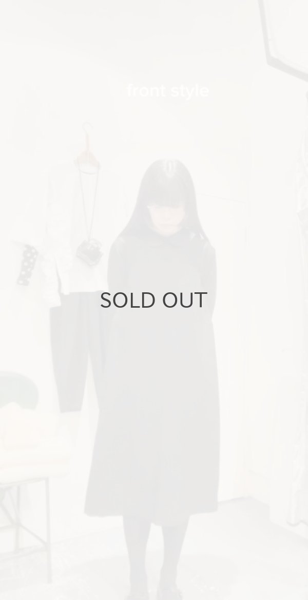 画像11: ウールギャバ後染ワンピース (BK) (11)